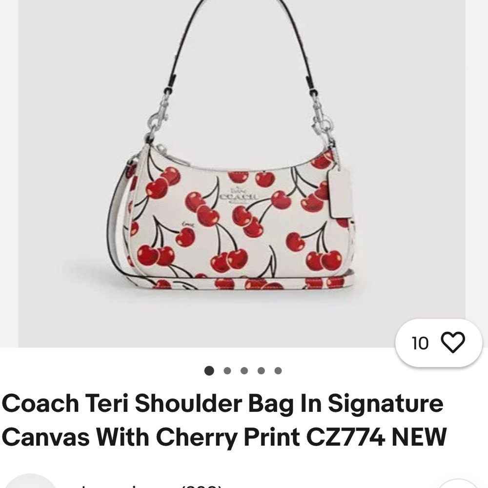Coach Cherry Teri Shoulder Bag